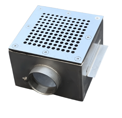 Донный трап НЕРЖ под алькор 150х150 мм