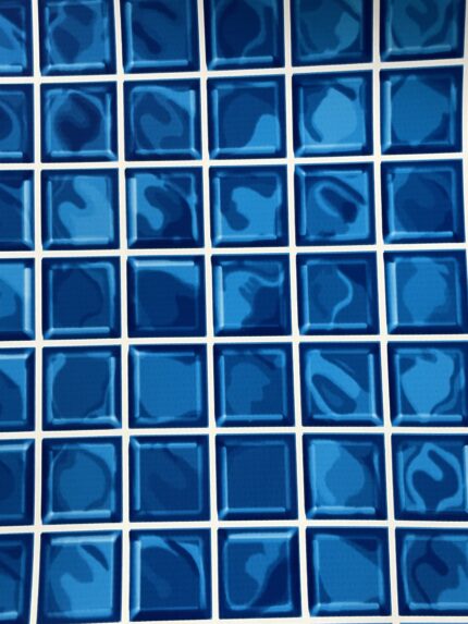 Мозайка крупная стекло синяя